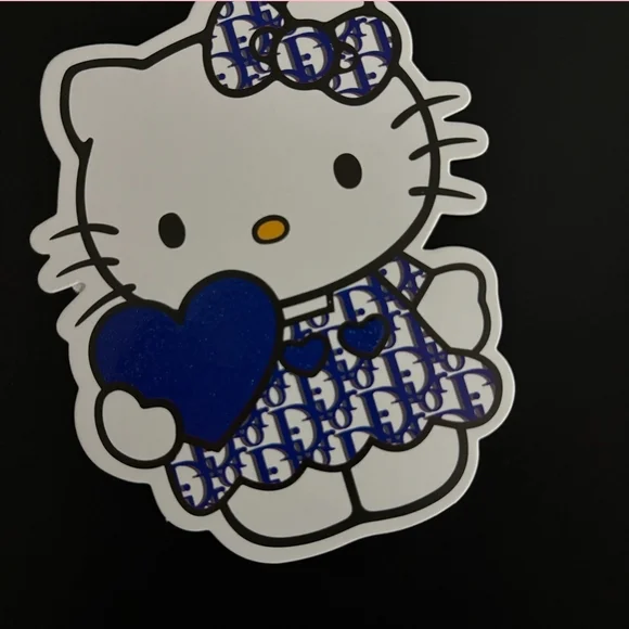 Hello Kitty Topper with Blue Heart