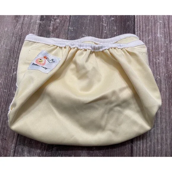 Yellow KaWaii Baby Reusable Adjustable Cloth Diaper
