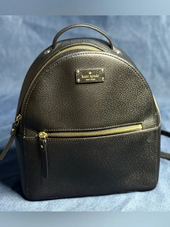 Kate Spade New York Grove Street Sammi Black Leather mini backpack