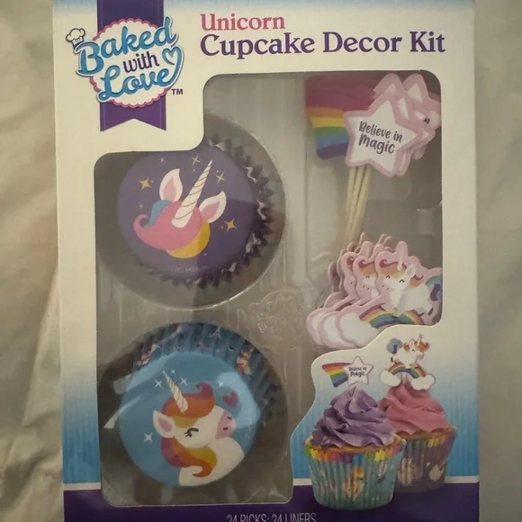 Unicorn Cupcake Decorating Kit - 58 Piece Set
