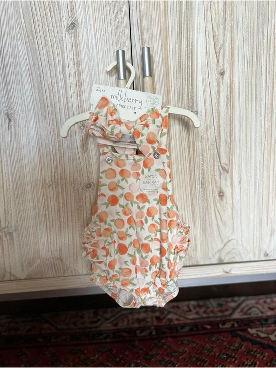 Milkberry Baby Romper with Headband