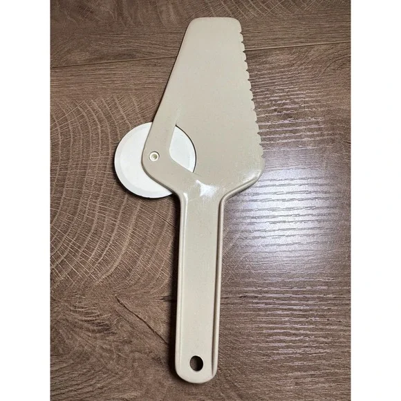 Vintage Ensar Corp Plastic Pizza‎ Cutter & Server Spatula