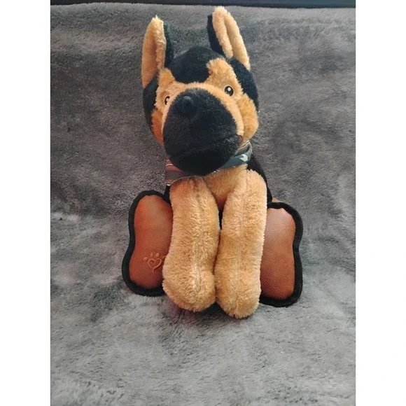 German Shepherd W/Dog Bone In Arms 12