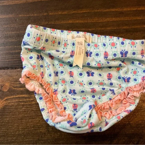 Matilda Jane Kids' Blue and Pink Ruffle Bloomers