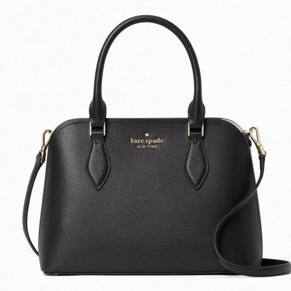 Euc Kate Spade NY Darcy Black Leather Crossbody Bag/Satchel Purse