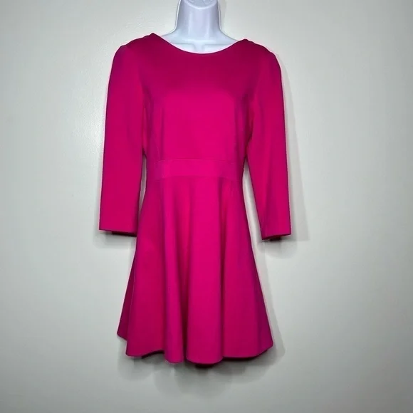 Kate Spade Fancy Meeting You Ponte Flirty Back Dress in Sweetheart Pink