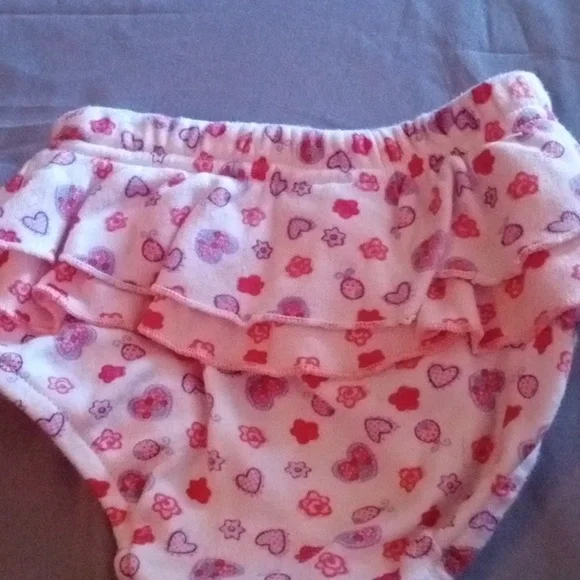 4/$20 Baby Girl 3-6 Months Ruffled Bloomers Diaper Cover