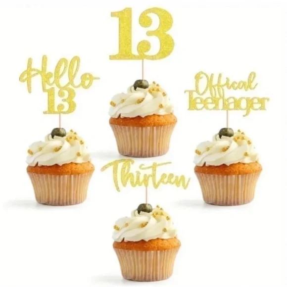 🎈Teen Birthday Cupcake Toppers