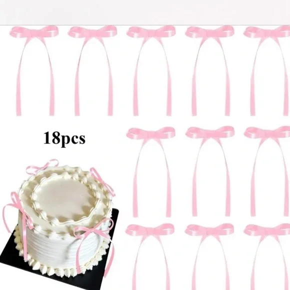 Target Pink Ribbon Cake Bows - 18 Pack
