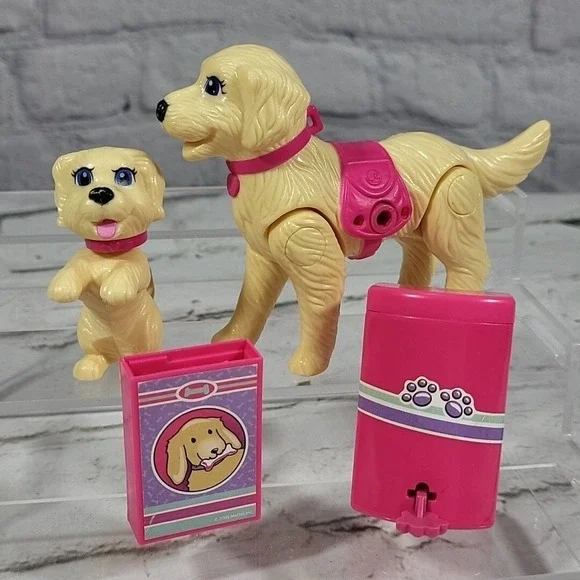 Barbie Dogs Puppy With Dog Food Accessories Strolling Dog Not‎ Walking