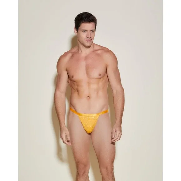 COSABELLA Never Say Never Men's Italian Thong Taaja Mango / Size L - NWT