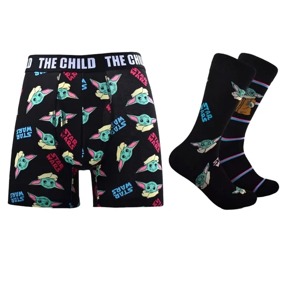 STAR Wars The Mandalorian Underwear & Sock set men's size large