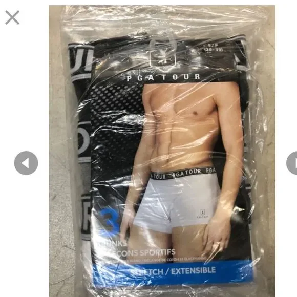 Mens Pga Tour Trunks Underwear size small cotton spandex blend