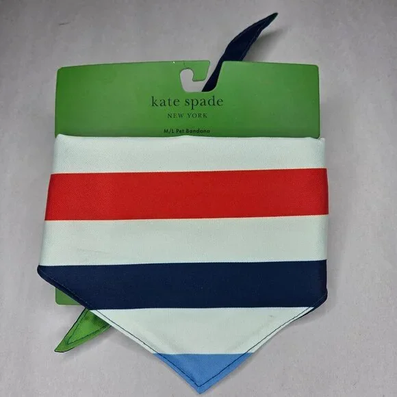 NWT Kate Spade Adventure Stripe Dog Bandana