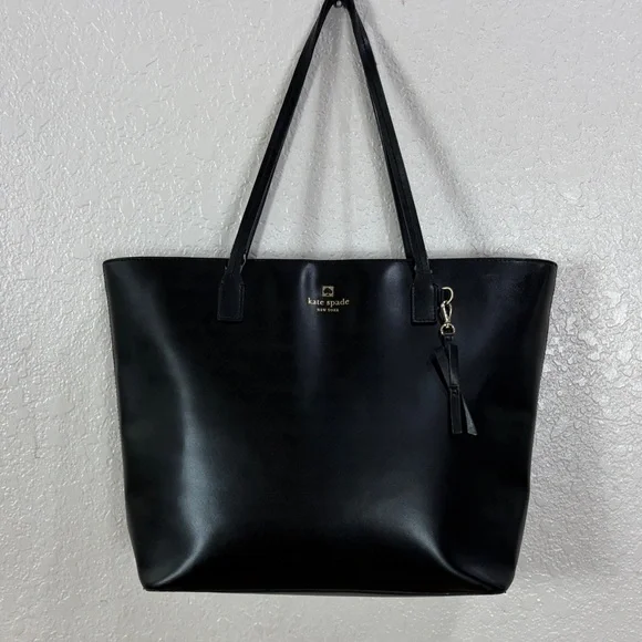Kate Spade Sleek Black Tote Bag