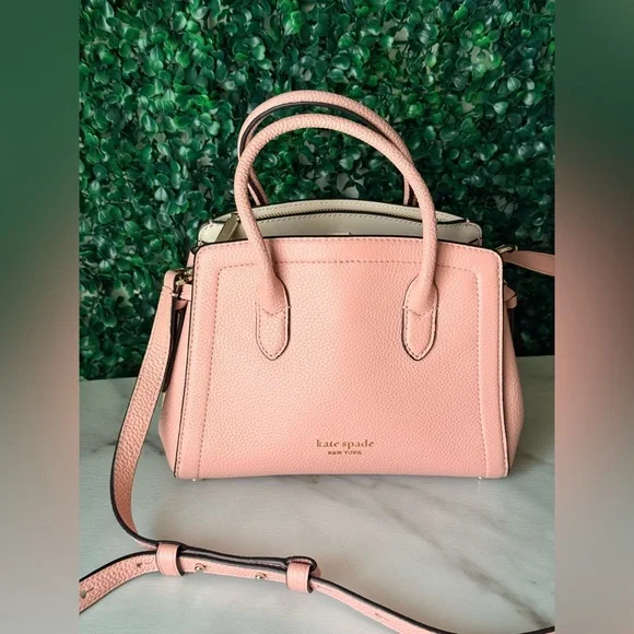 Kate Spade Pink Leather Handbag Top Handle Crossbody