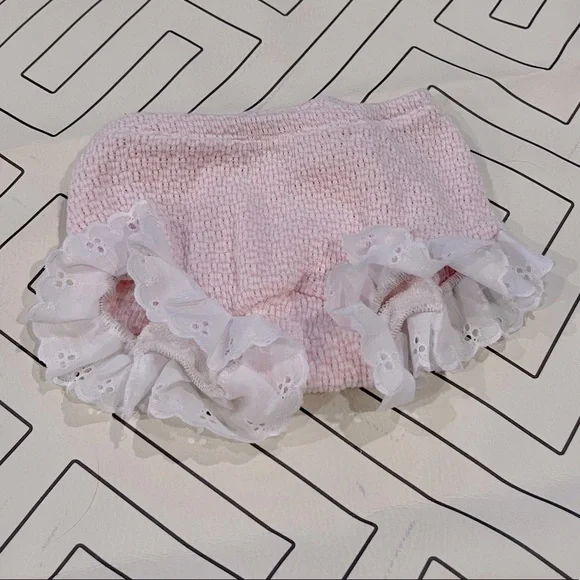Paty Baby Bloomers with Eyelet Trim