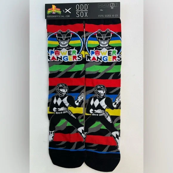 ODD SOX x Hasbro Power Rangers Socks - Size: 6-13 > NEW