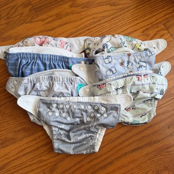 Pampers Pure Reusable Cloth Hybrid Diaper Cover Diapers Mixed Prints Designs