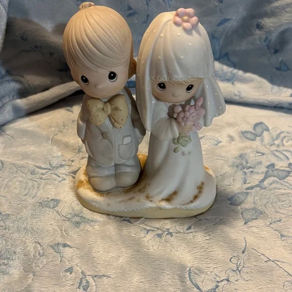 Enesco Precious Moments Bride and Groom Figurine