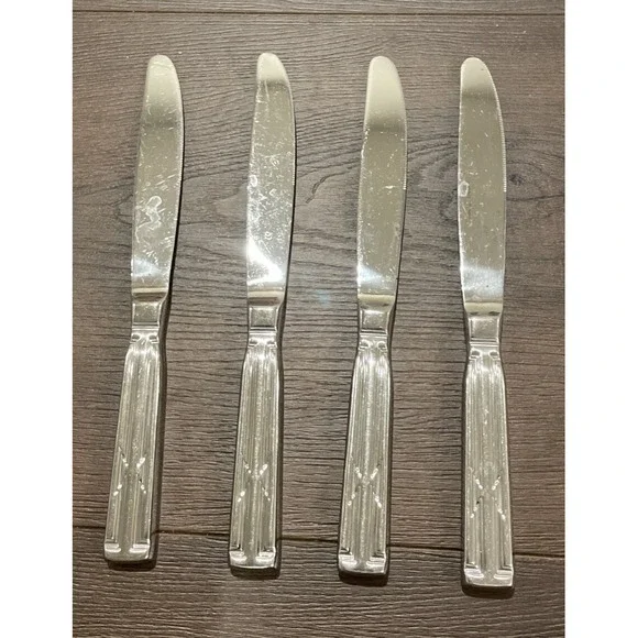 Towle Southwest Set of 4 Modern Hollow Knives 18/8 Supreme Stainless Flatware‎