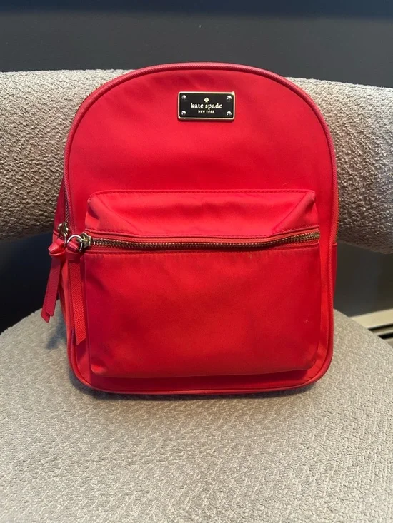 Kate Spade Red Nylon Mini Backpack