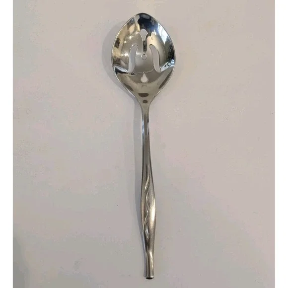 Sears Roebuck Tradition Stainless SRS13 Slotted Serving Spoon Flatware 8.5