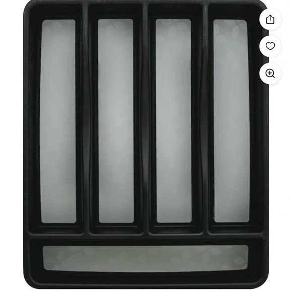 Rubbermaid Black Flatware Organizer