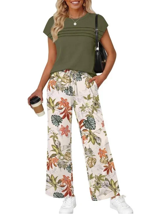 Two Piece Set for Women Summer Spring Outfits Matching Sets Women Clothing Airpo