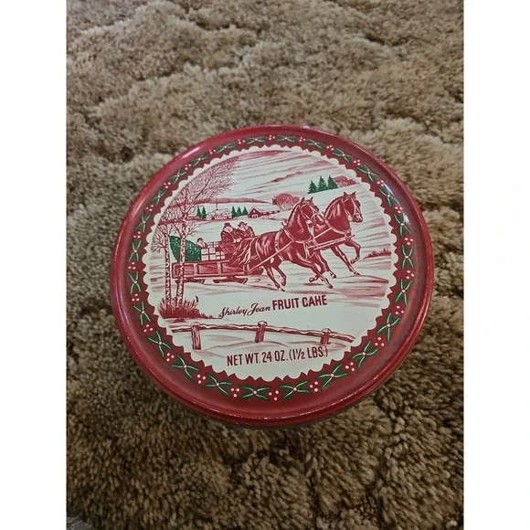 Vintage Shirley Jean Fruit Cake Tin