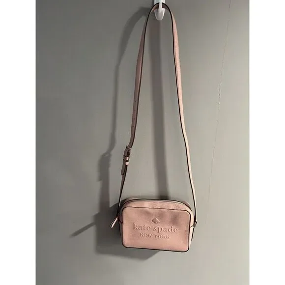 Kate Spade New York Sienne Logo‎ Camera Bag Blush Pink Crossbody Purse