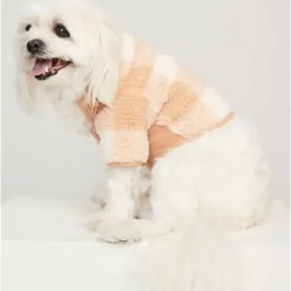 Old Navy Rib-Paneled Gingham Sherpa Jacket