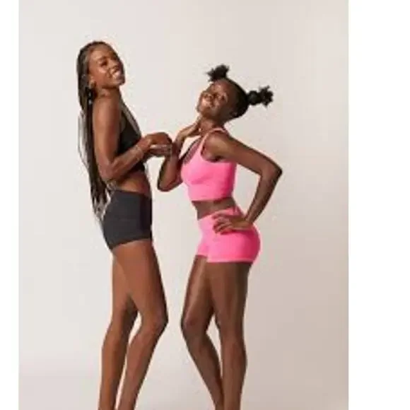 Teeki Dolly Pink Sun Short & Tank Matching Set NWT