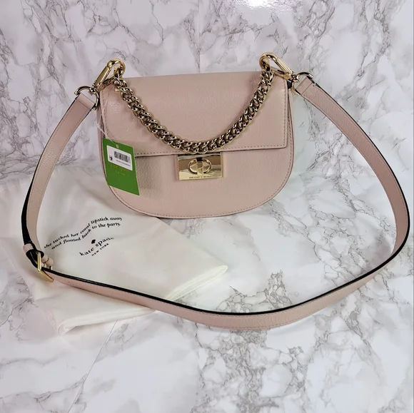 Kate Spade New York Greenwood Place Rita Bag in Tusk and Gold