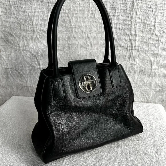 Kate Spade New York Bexley Anisha Black Pebbled Leather Shoulder Bag Satchel