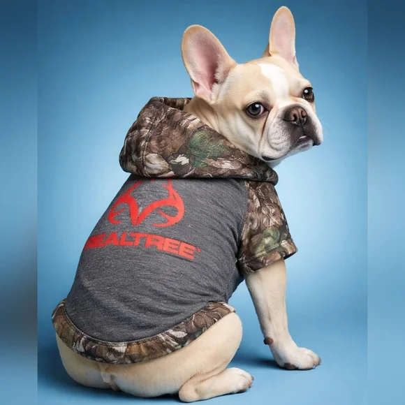 Pets First Gray Camouflage Dog Hoodie #DGC1