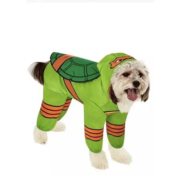 TMNT Michelangelo Teenage Mutant‎ Ninja Turtles Dog Costume Pajamas Size Small