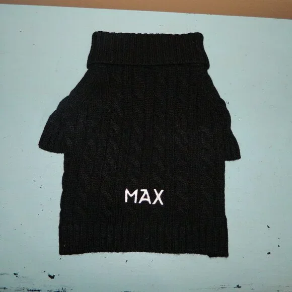 Mark & Graham Cable Knit Dog Sweater 