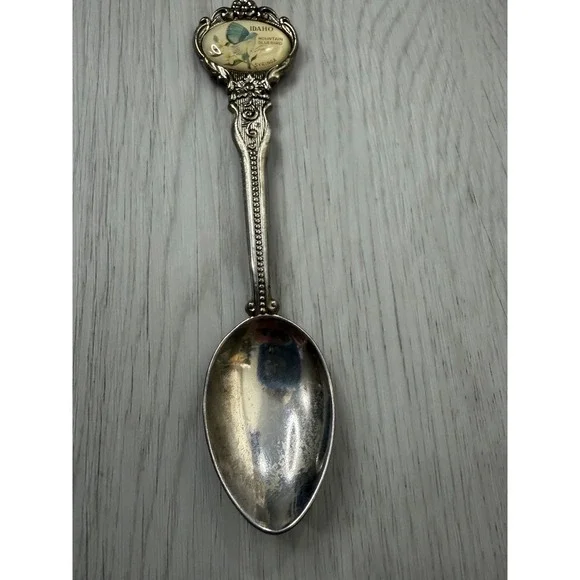 Idaho Mountain Bluebird Syringa State Souvenir Spoon Celest Australia