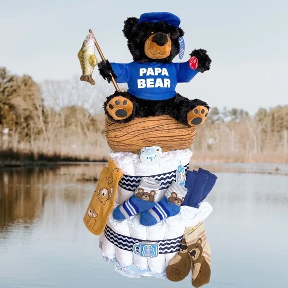 Fisherman Diaper Cake