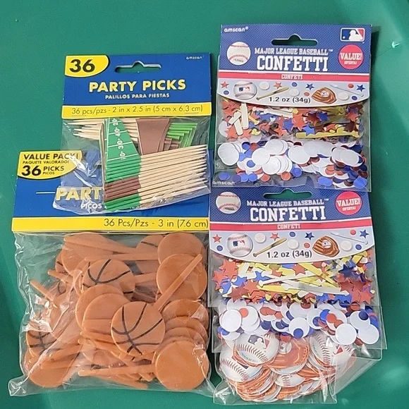 Party Picks and Sports Confetti