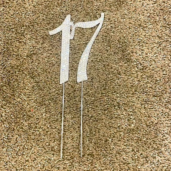 17 cake topper