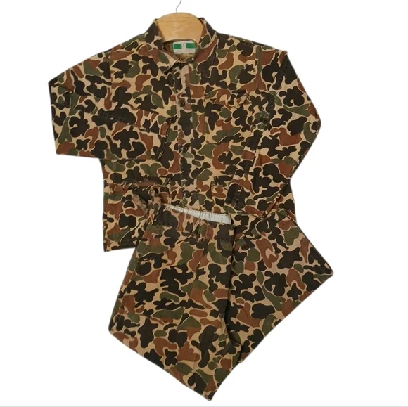Game Winner Sportswear Vintage 80's Duck Camo Matching Set/Unisex Medium‎