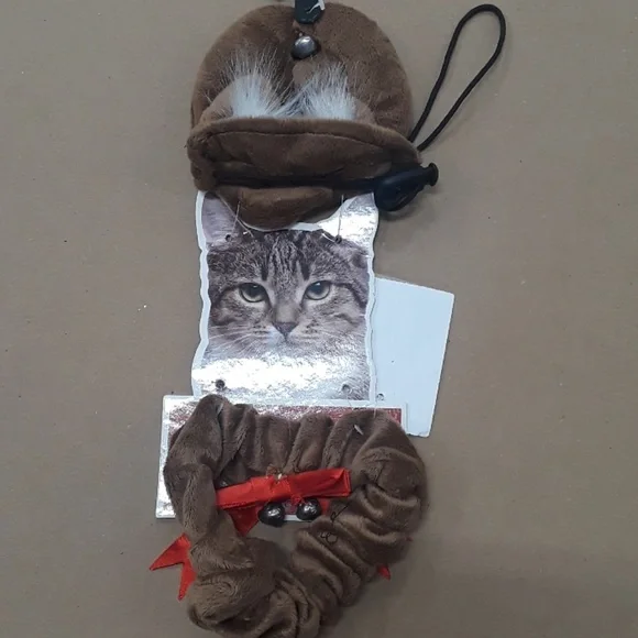 Cat/Sm Dog Reindeer Antlers/Collar Costume