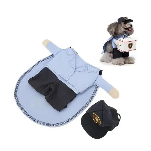 Dog Pet Mail Carrier Costume Halloween / Funny Size L
