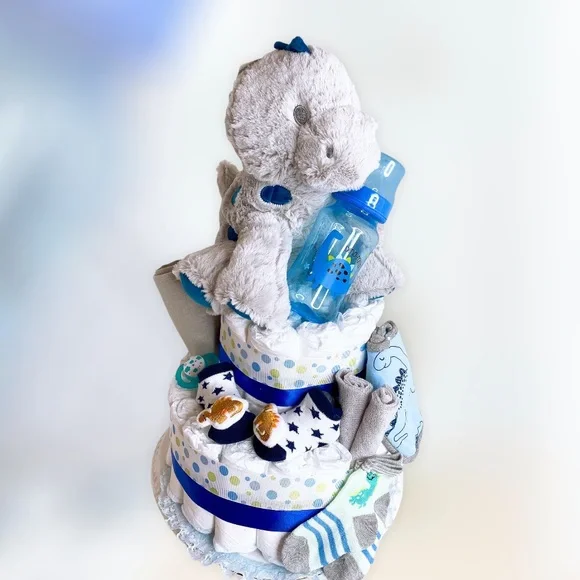Dinosaur Diaper Cake