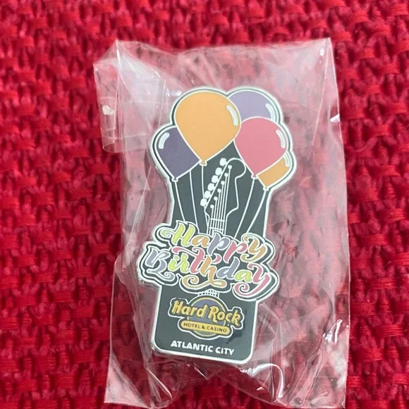 Hard Rock Cafe Birthday Cake Topper with Balloons