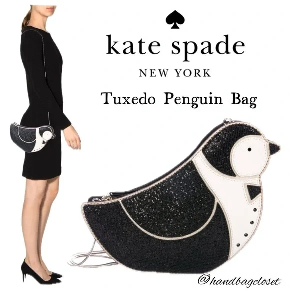 Kate Spade New York Clifton Lane Penguin Crossbody Novelty Bag
