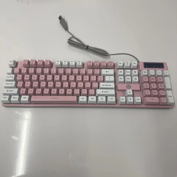YINDIAO K500 Wired USB E-Sport 7 Colour Backlight Gaming Keyboard