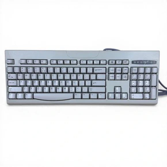 Sega Net SK-1502 Keyboard for Dreamcast Grey Vintage Gaming‎ Full Numeric Keypad